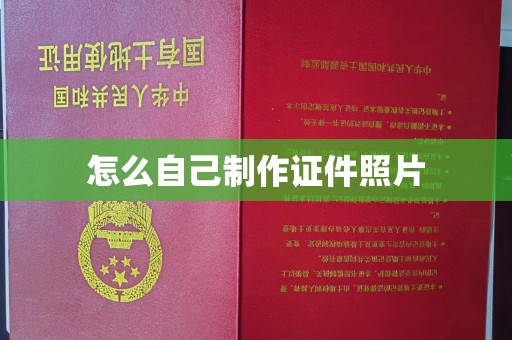 全国怎么自己制作证件照片