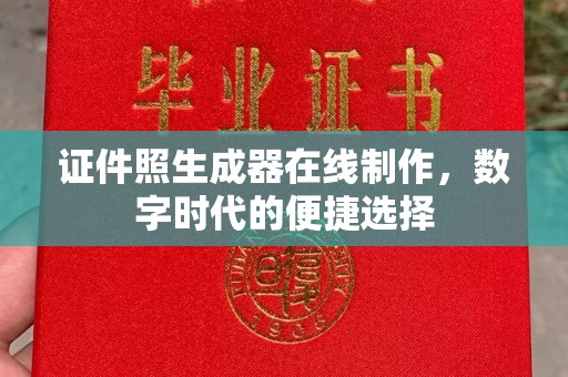 全国证件照生成器在线制作，数字时代的便捷选择