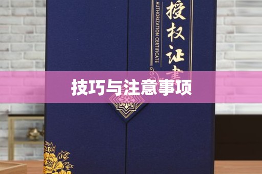 全国技巧与注意事项